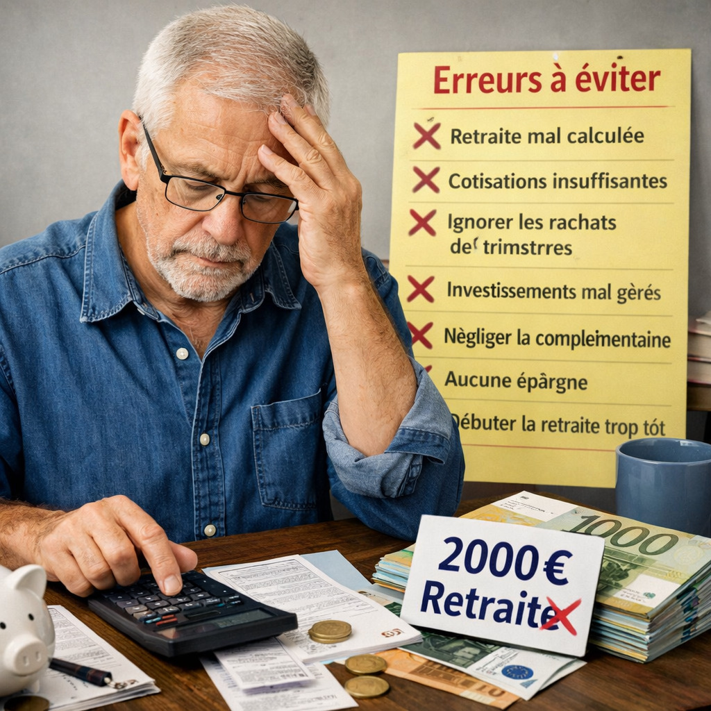 erreurs empêchant atteindre 2000 euros retraite