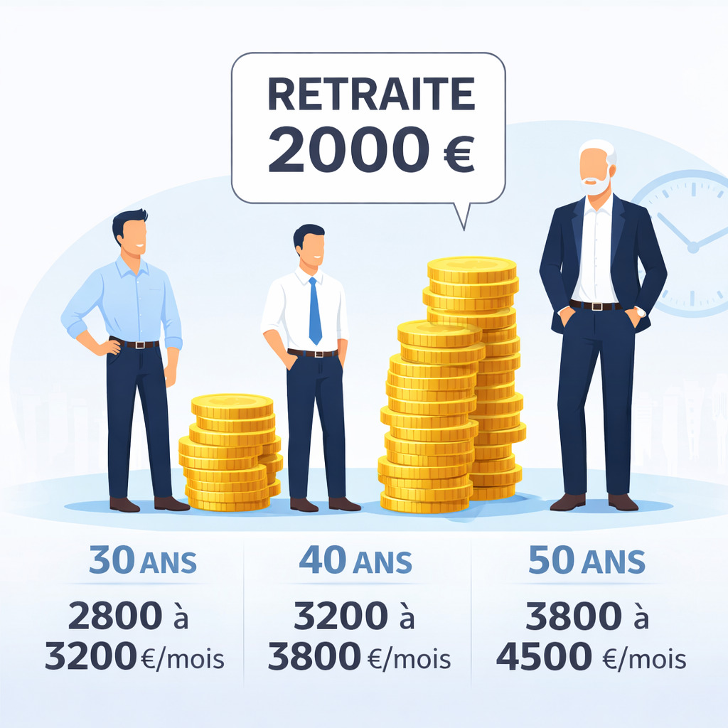 retraite 2000 euros selon age