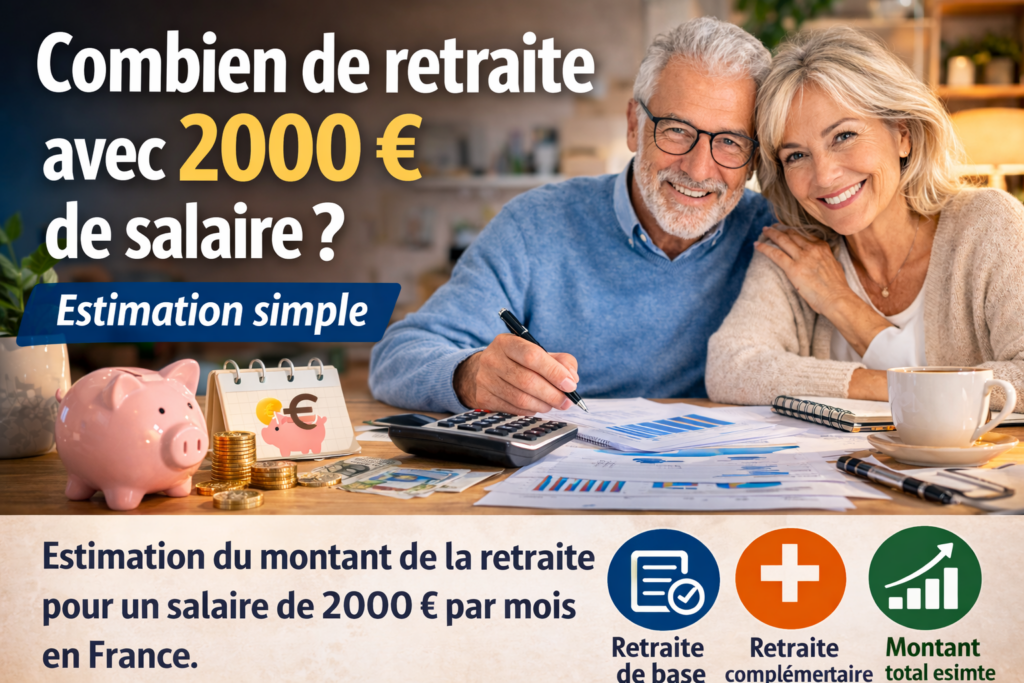 estimation retraite avec 2000 euros de salaire calcul pension retraite