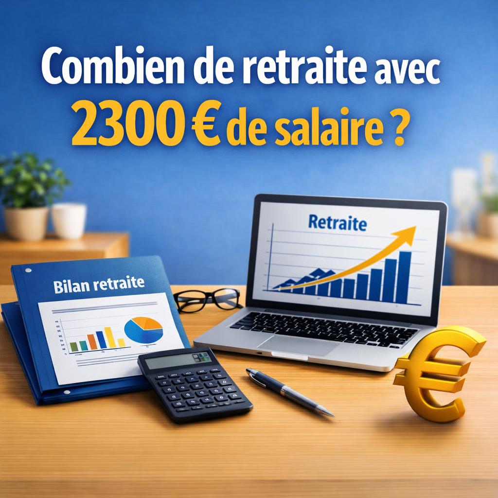 Salarié consultant son estimation de retraite avec un salaire de 2300 euros