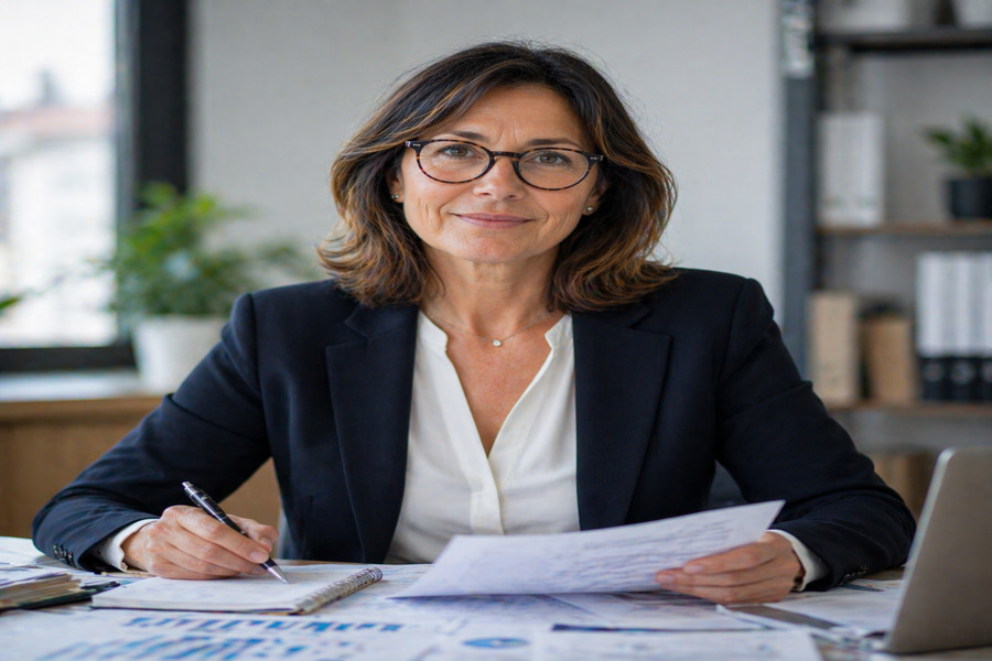 Portrait éditorial d’une experte en retraite pour la page À propos