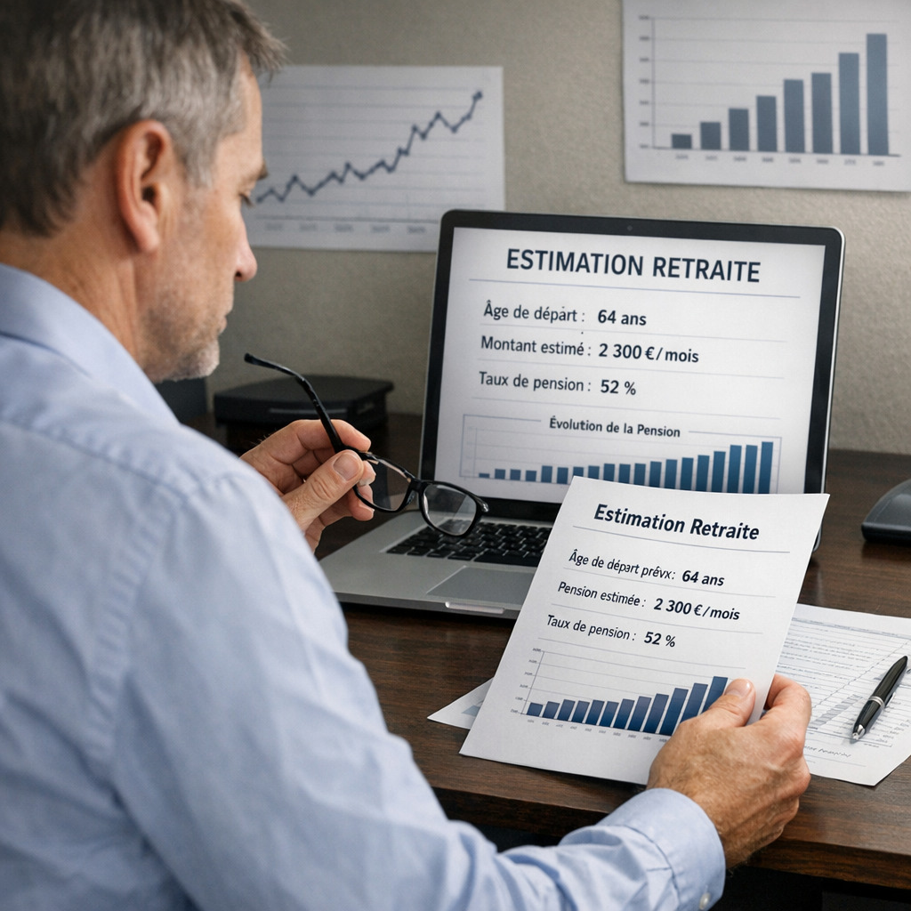Estimation de la retraite pour un salarié gagnant 2700 euros par mois